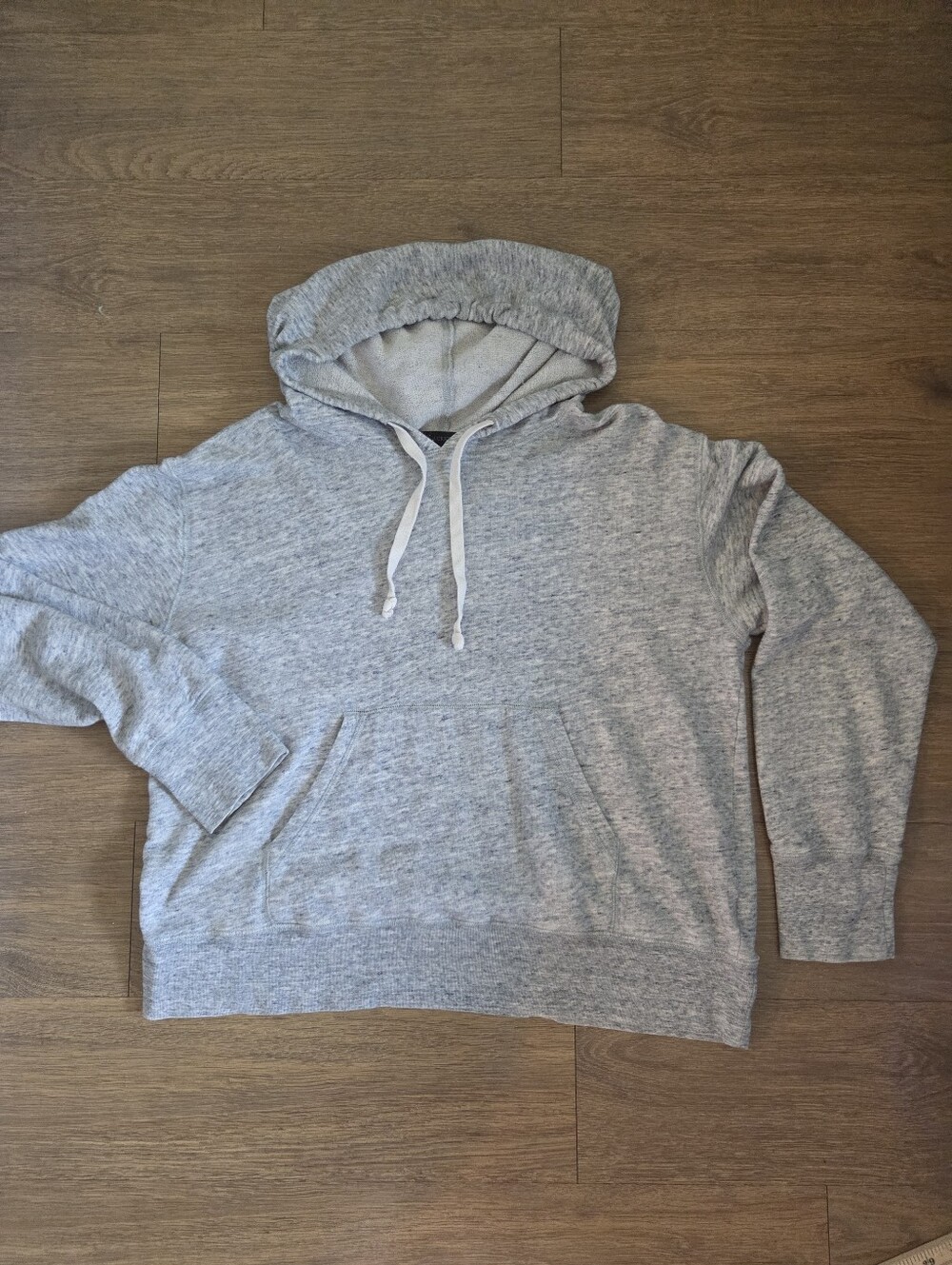 J. Crew Women's Heather Gray Hooded Sweater